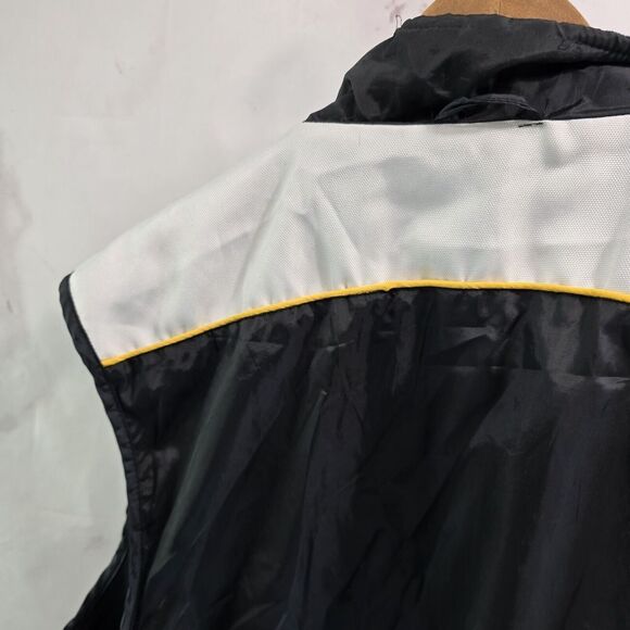 PITTSBURGH Steelers Vest Mens Medium NFL Reversible Jacket Fleece Windbreaker - Picture 6 of 10